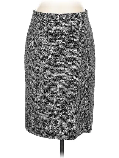 Pre-owned Kasper Formal Skirt In Gray