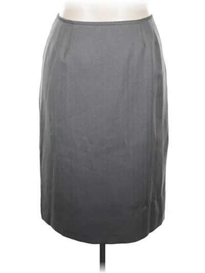 Pre-owned Kasper Formal Skirt In Gray