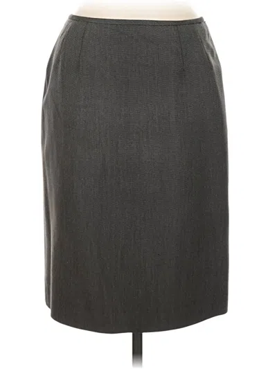 Pre-owned Kasper Formal Skirt In Gray