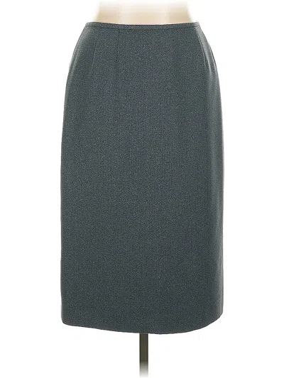 Pre-owned Kasper Formal Skirt In Gray