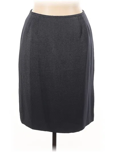 Pre-owned Kasper Formal Skirt In Gray