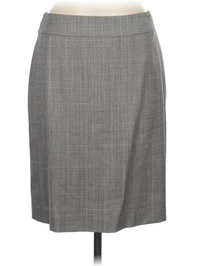 Pre-owned Kasper Formal Skirt In Gray