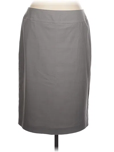Pre-owned Kasper Formal Skirt In Gray