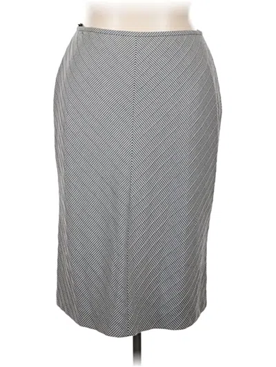 Pre-owned Kasper Formal Skirt In Gray