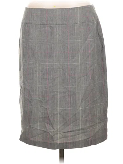 Pre-owned Kasper Formal Skirt In Gray