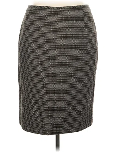 Pre-owned Kasper Formal Skirt In Gray