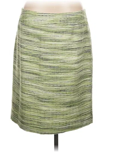 Pre-owned Kasper Formal Skirt In Green