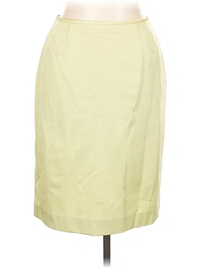 Pre-owned Kasper Formal Skirt In Green