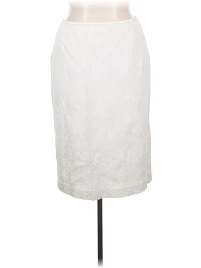 Pre-owned Kasper Formal Skirt In Ivory
