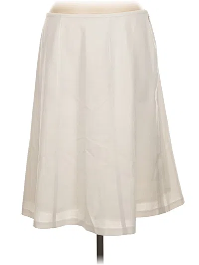 Pre-owned Kasper Formal Skirt In Ivory