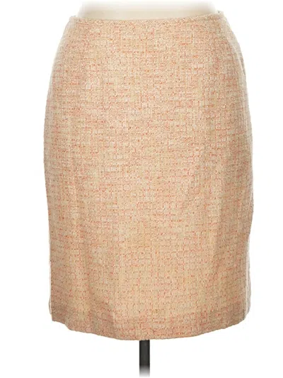 Pre-owned Kasper Formal Skirt In Orange