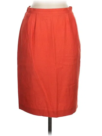 Pre-owned Kasper Formal Skirt In Orange