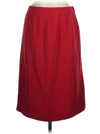 Pre-owned Kasper Formal Skirt In Red