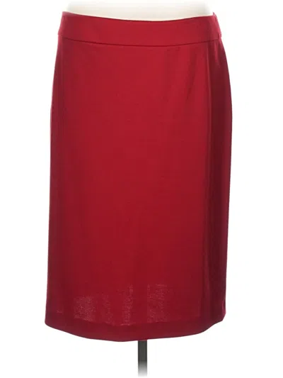 Pre-owned Kasper Formal Skirt In Red