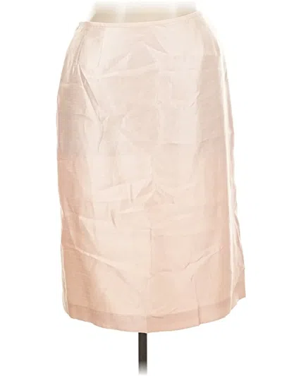 Pre-owned Kasper Formal Skirt In Tan
