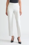 Kasper Fuax Fly Pull-on Pants In White