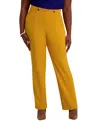 Kasper High-rise Pull-on Rivet Pants, Regular & Plus