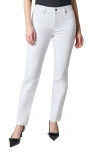 Kasper High Waist Straight Leg Jeans In Soft White