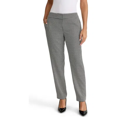 Kasper Houndstooth Slim Fit Trousers In Multi