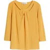 Kasper Ity 3q Twist Neck Top In Gold Signature