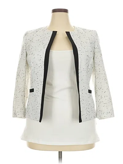 Pre-owned Kasper Jacket In Ivory
