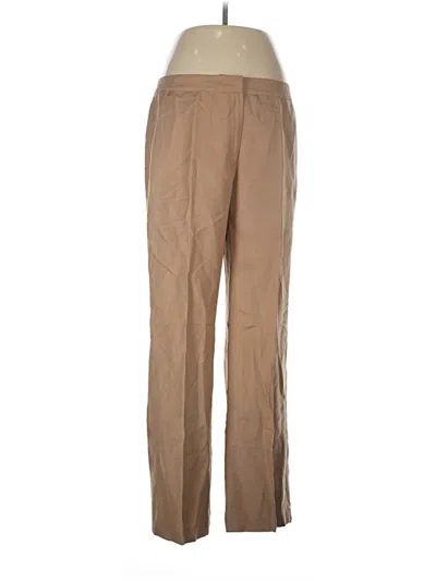 Pre-owned Kasper Khaki Pant In Tan