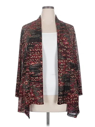 Pre-owned Kasper Kimono In Burgundy