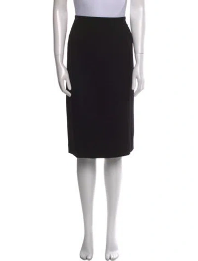 Pre-owned Kasper Knee-length Skirt In Black