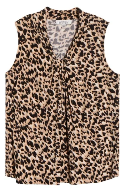 KASPER KASPER KNOT FRONT SLEEVELESS TOP