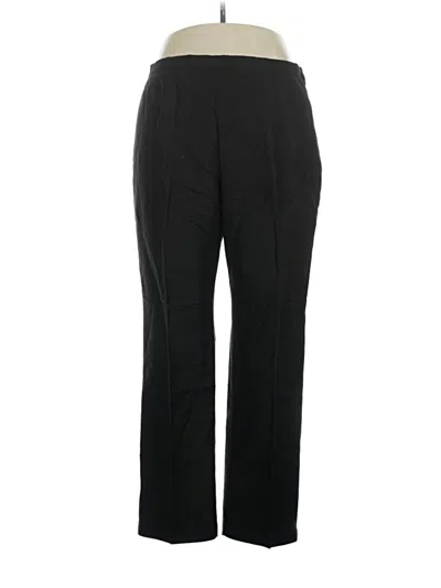 Pre-owned Kasper Linen Pants In Black