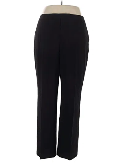 Pre-owned Kasper Linen Pants In Black