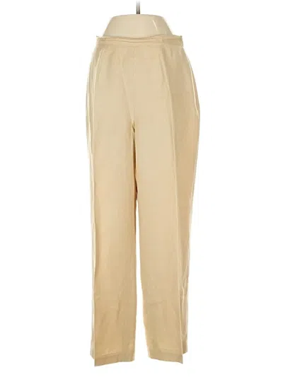 Pre-owned Kasper Linen Pants In Gold