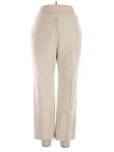 Pre-owned Kasper Linen Pants In White