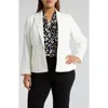 Kasper One Button Blazer In Red