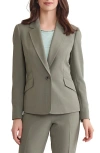 Kasper One-button Blazer In Gray