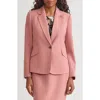 Kasper One-button Blazer In Pink
