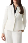 Kasper Petite Crepe One-button Jacket In Vanilla Ice