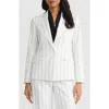 Kasper One-button Jacket In White