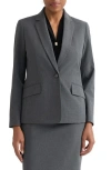 Kasper One-button Jacket In Animal Print