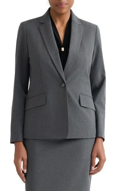 Kasper One-button Jacket In Animal Print