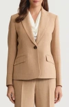 Kasper One-button Jacket In Sand