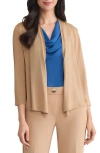 Kasper Open Front Cardigan In Neutral