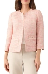 Kasper Open Front Tweed Jacket