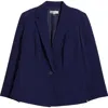 Kasper Paneled Seam One-button Blazer In  Navy