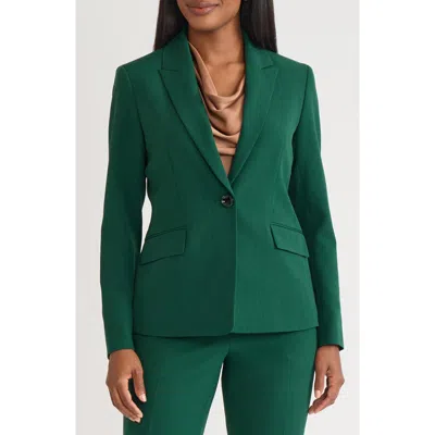 Kasper Peak Lapel Jacket In Green