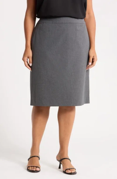 Kasper Pencil Skirt In Gray