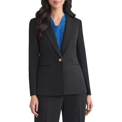 Kasper Peplum Blazer In Black