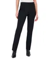 Kasper Petite Bootcut Zip-pocket Pull-on Pants In Black