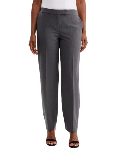 Kasper Petite Slim-leg Mid-rise Pants