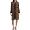 Kasper Petites Womens Animal Print Polyester Soft Shell Jacket